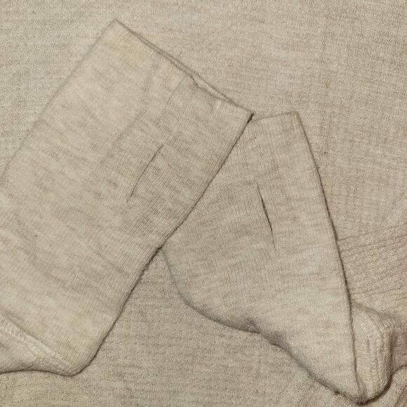 Free People Malibu Thermal Long Sleeve Tee in Ivory/Oatmeal S - Picture 9 of 11